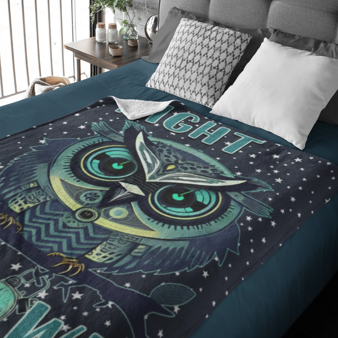 Night Owl Throw Blanket