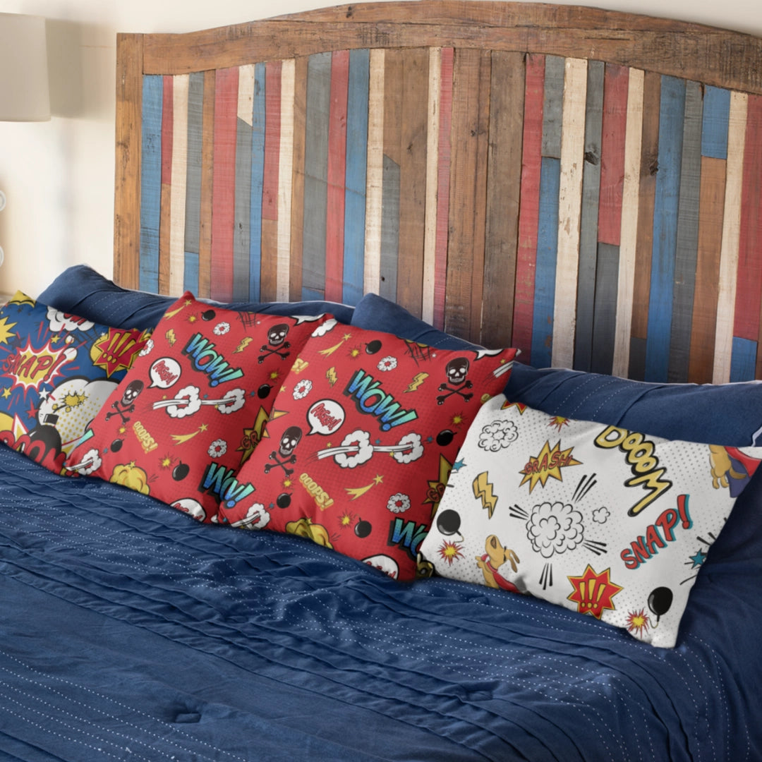 Super Hero Red Basic Pillow