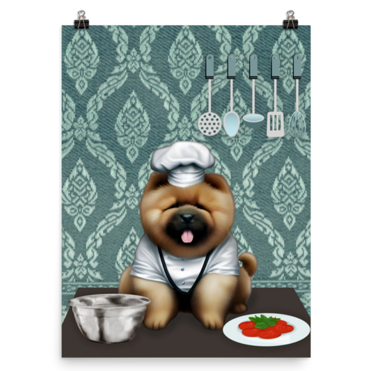 Pup Chef: Chow Chow Premium Poster
