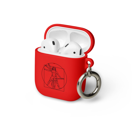 Vitruvian Guitar Man Rubber Case for AirPods®
