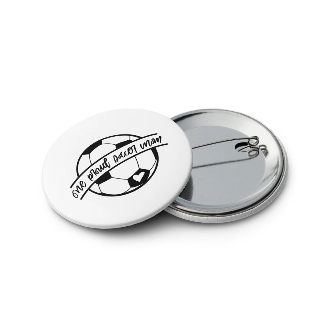 Soccer Fan Pin Buttons (Set of 5)