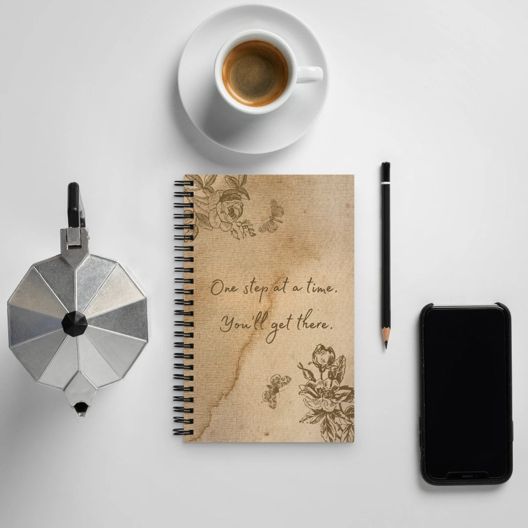 One Step At A Time Spiral Notebook