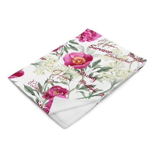 Hope In Bloom Throw Blanket