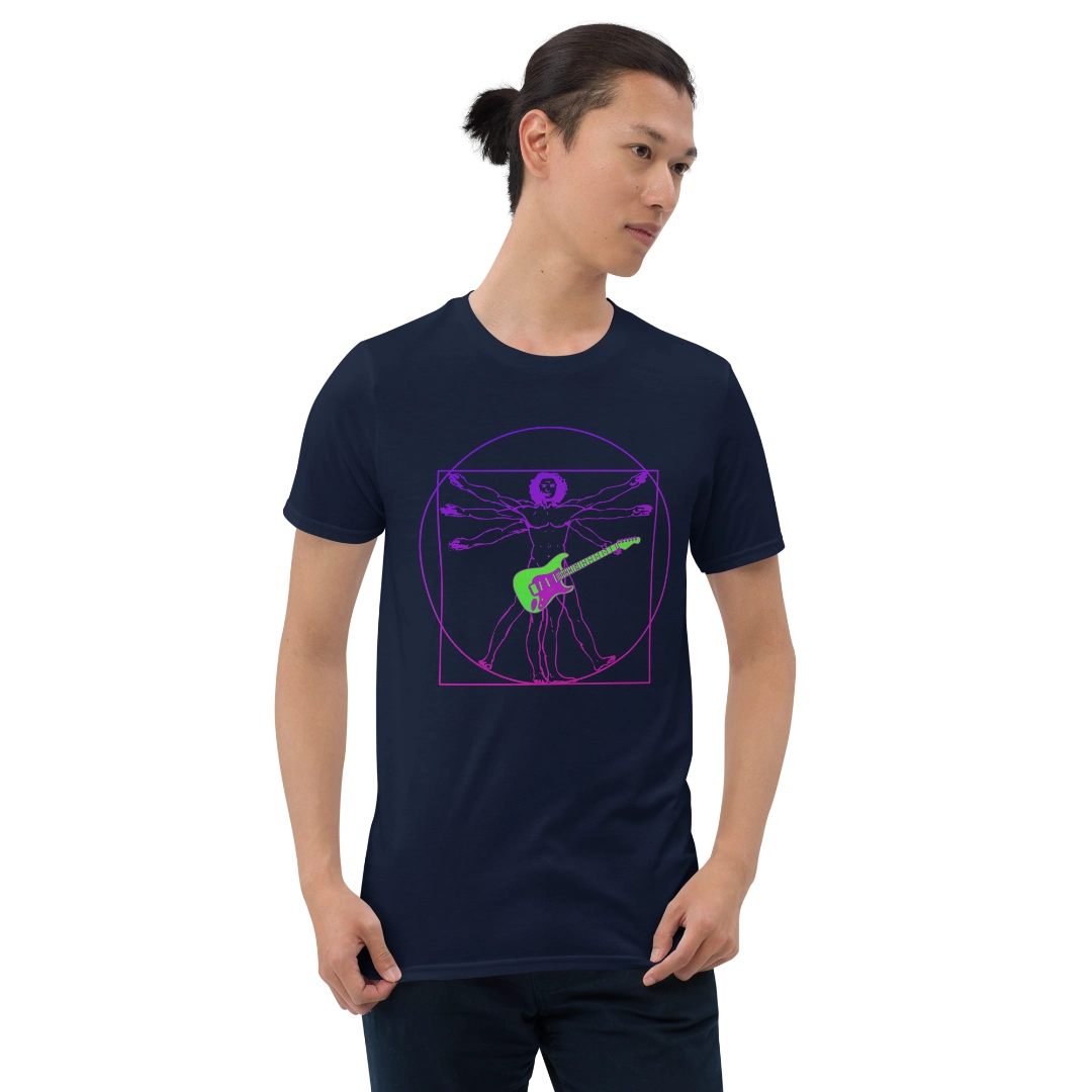 Vitruvian Guitar Man Unisex T-Shirt