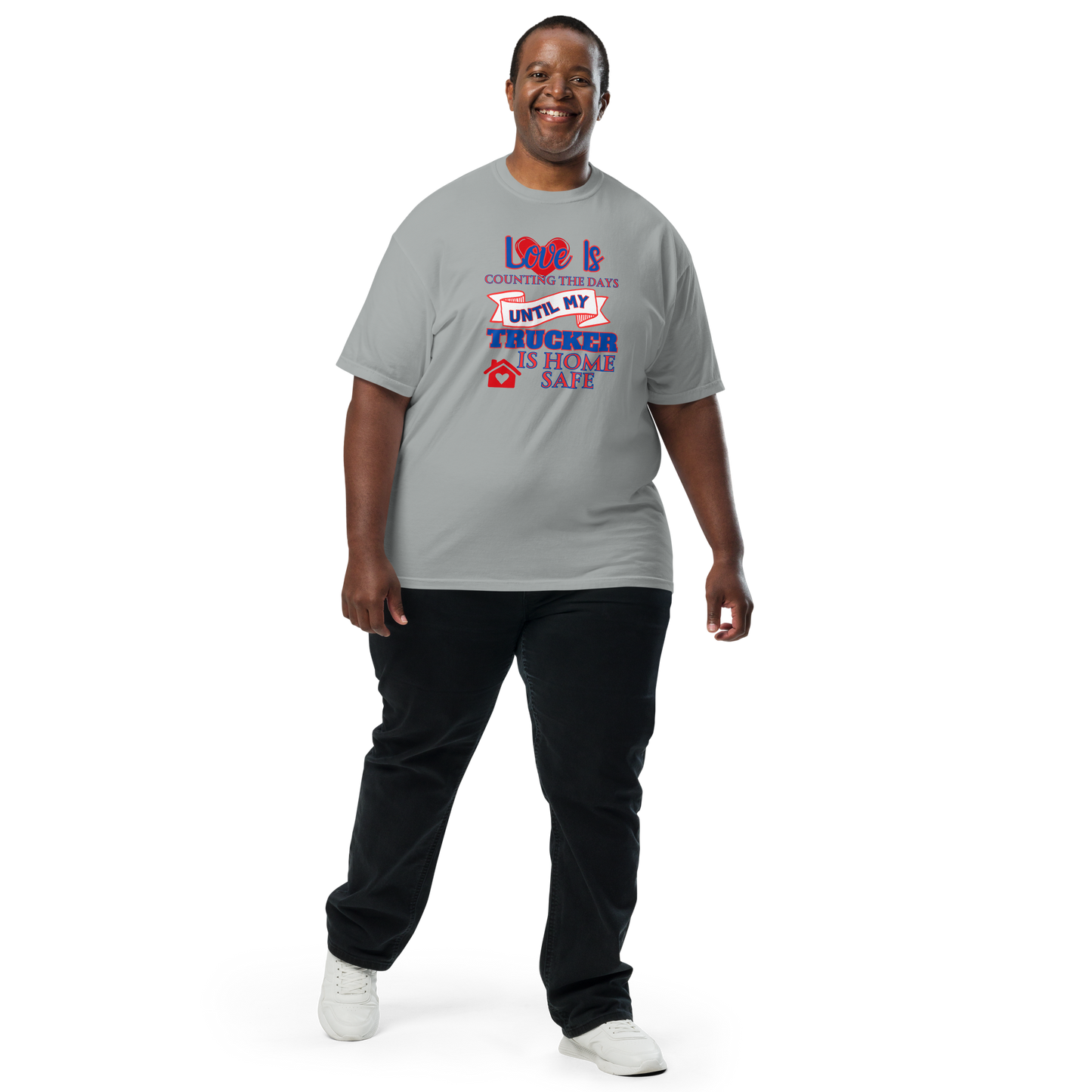 Love Is My Trucker Safe Unisex Garment-Dyed Heavyweight T-Shirt