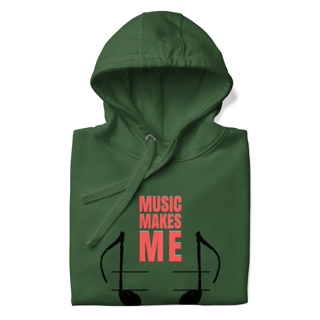 Music Makes Me Smile Unisex Hoodie