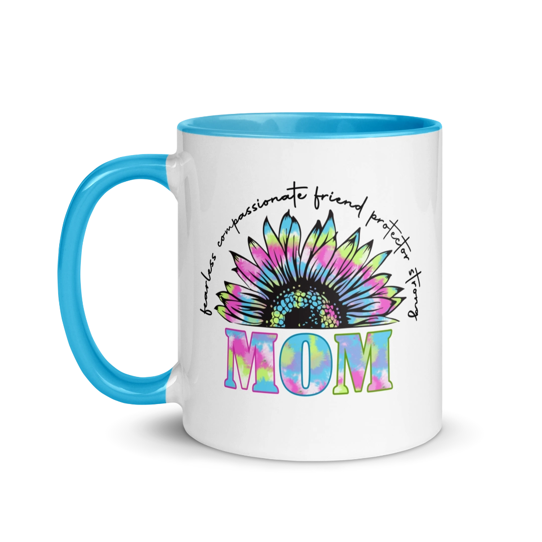 Strong Mom Mug With Color Inside