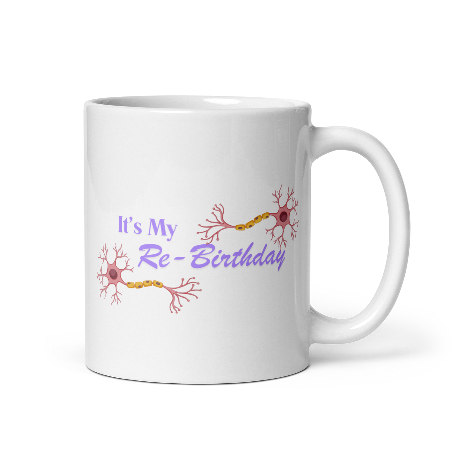 Stem Cell Rebirthday White Glossy Mug