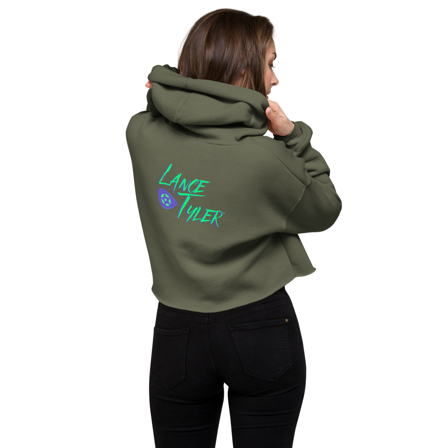 Lance Tyler™ "Hat Like A Halo" Women's Cropped Hoodie