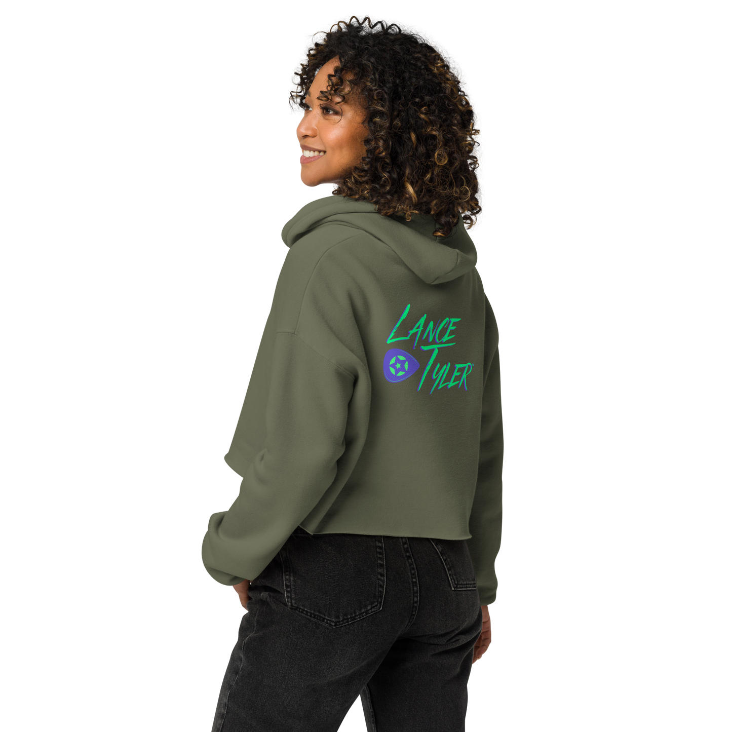 Lance Tyler™ "Hat Like A Halo" Women's Cropped Hoodie