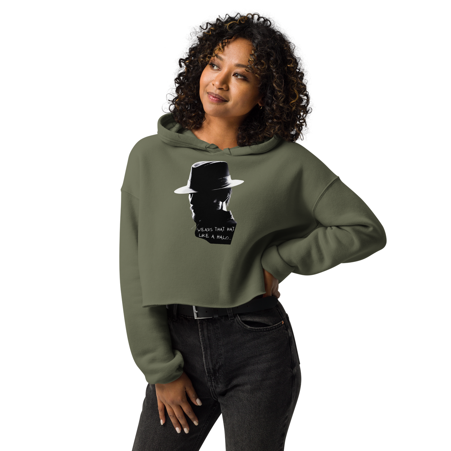 Lance Tyler™ "Hat Like A Halo" Women's Cropped Hoodie