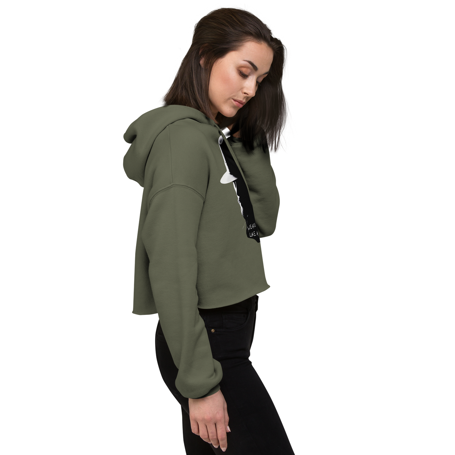 Lance Tyler™ "Hat Like A Halo" Women's Cropped Hoodie