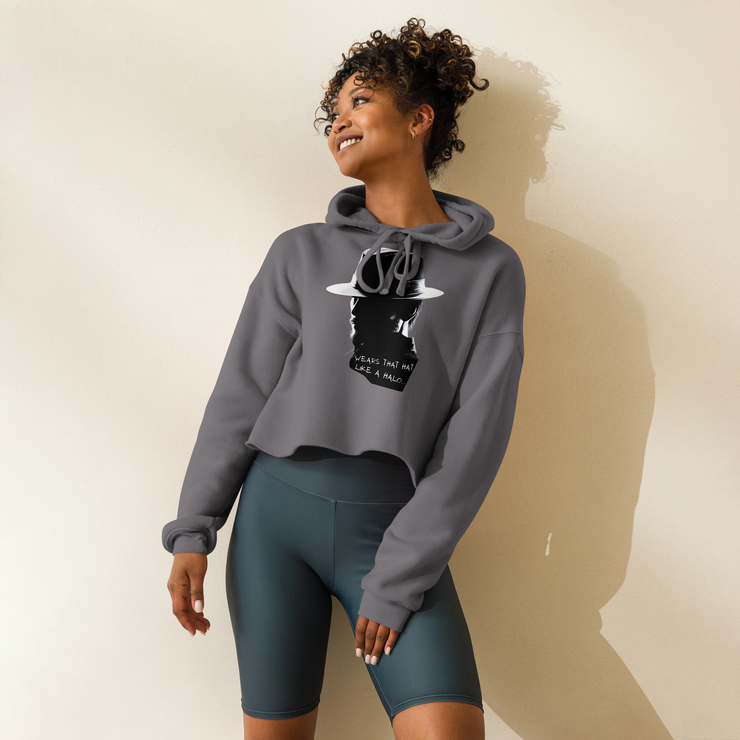 Lance Tyler™ "Hat Like A Halo" Women's Cropped Hoodie