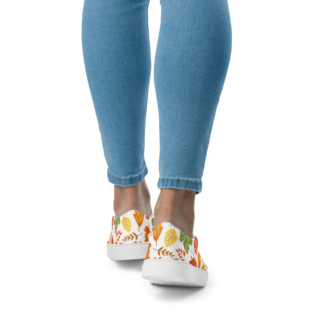Stepping Into Fall Canvas Shoes