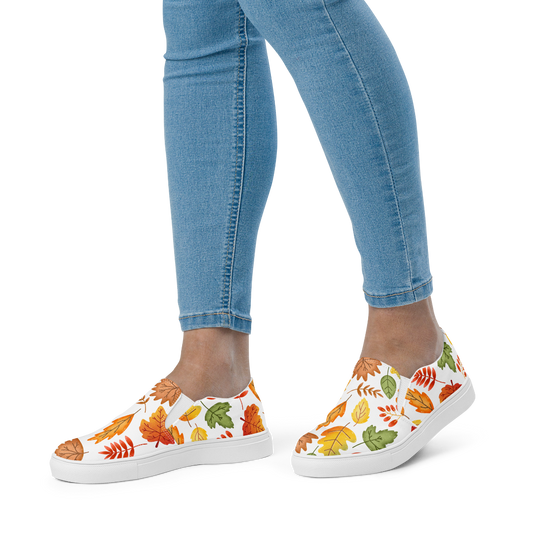 Stepping Into Fall Canvas Shoes