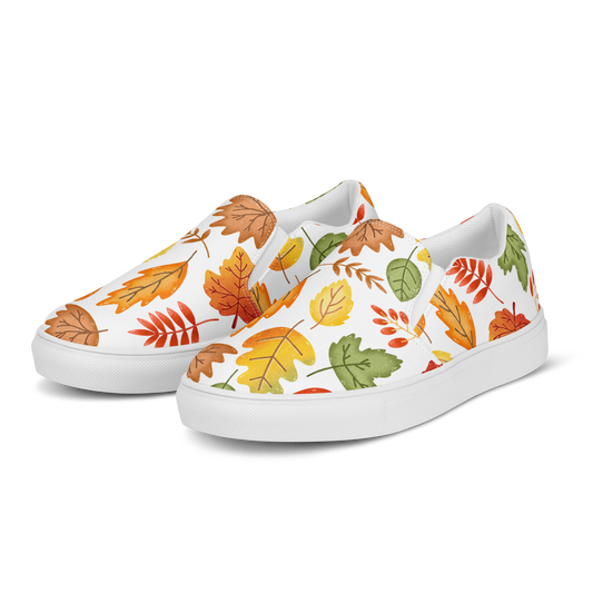 Stepping Into Fall Canvas Shoes