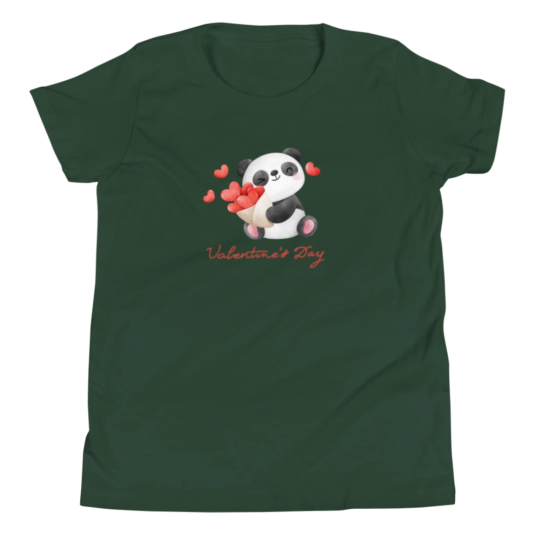 Valentines Panda Youth T-Shirt