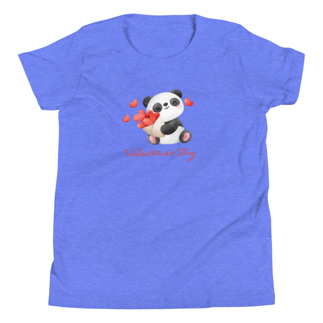 Valentines Panda Youth T-Shirt