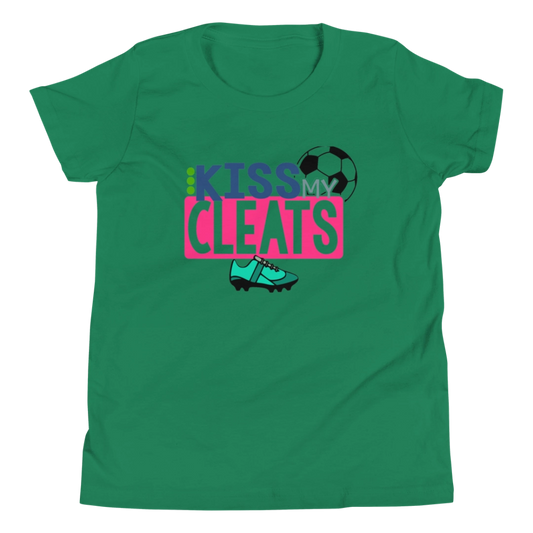 Kiss My Cleats Youth Short-Sleeve T-Shirt