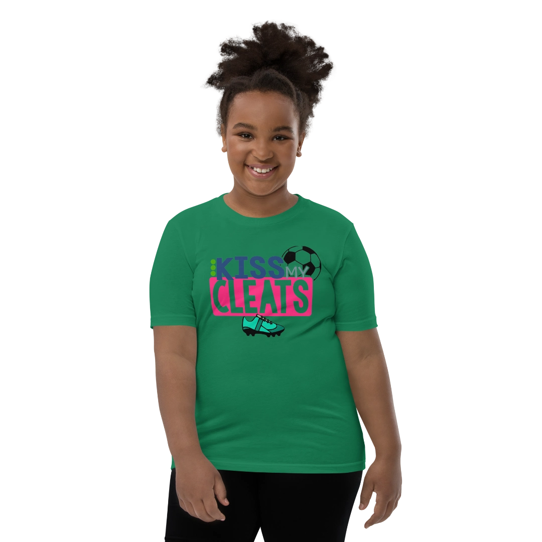 Kiss My Cleats Youth Short-Sleeve T-Shirt