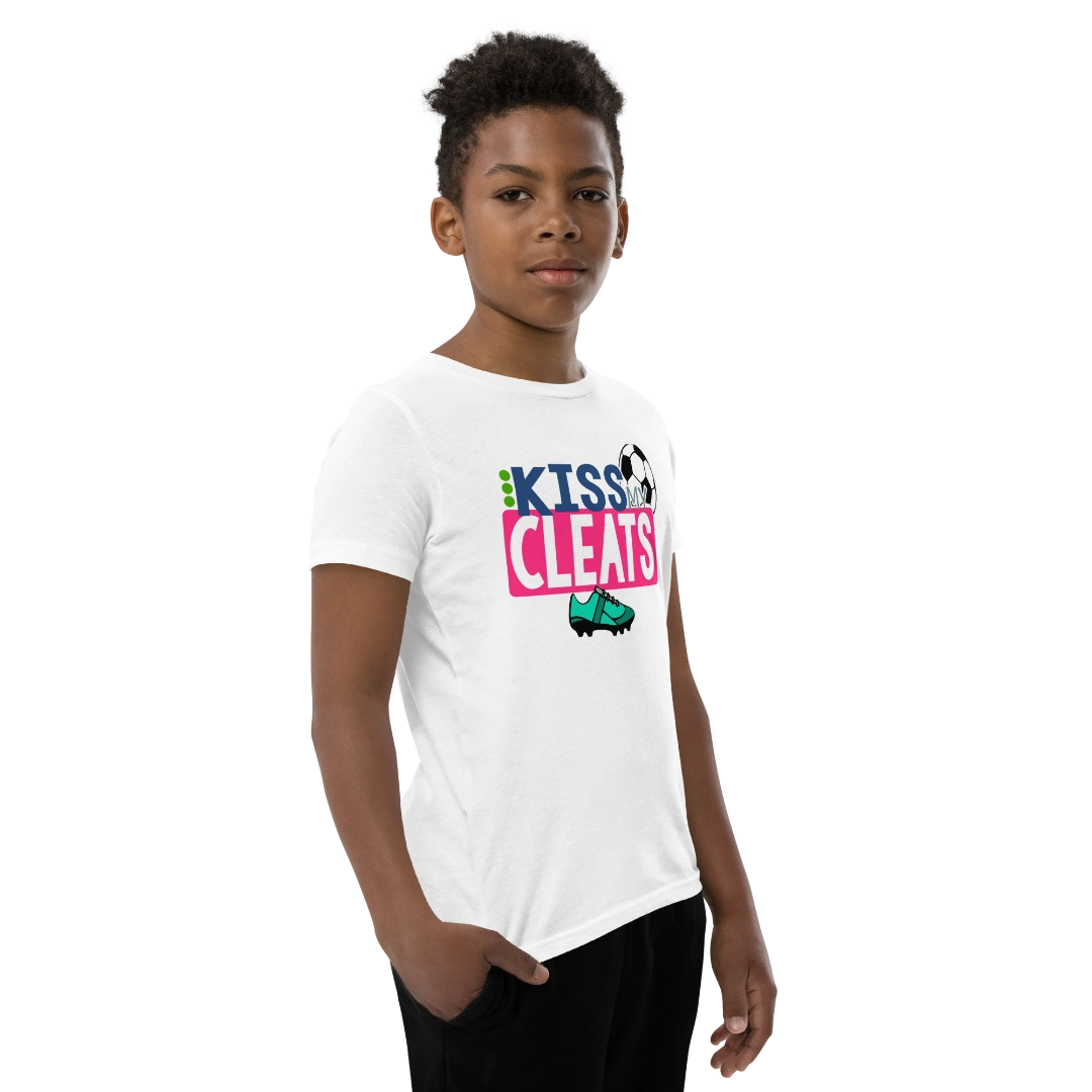Kiss My Cleats Youth Short-Sleeve T-Shirt