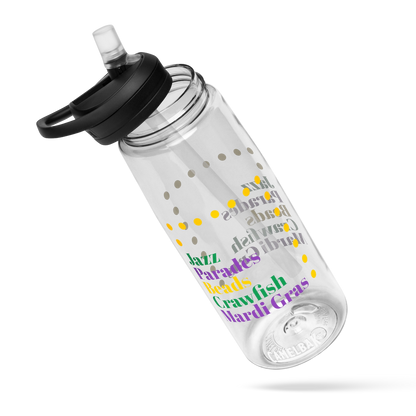 Mardi Gras Sports Water Bottle