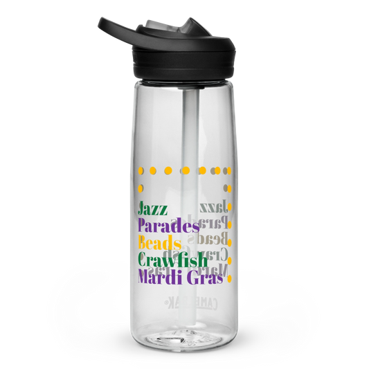 Mardi Gras Sports Water Bottle