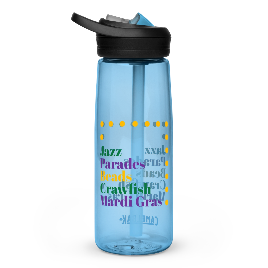 Mardi Gras Sports Water Bottle