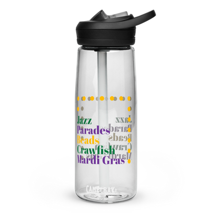 Mardi Gras Sports Water Bottle