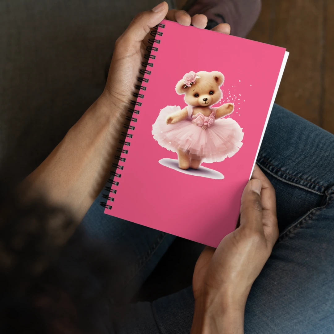 Ballerina Bear Spiral Notebook