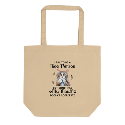 Try To Be Nice Eco Tote Bag