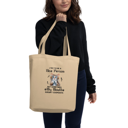 Try To Be Nice Eco Tote Bag