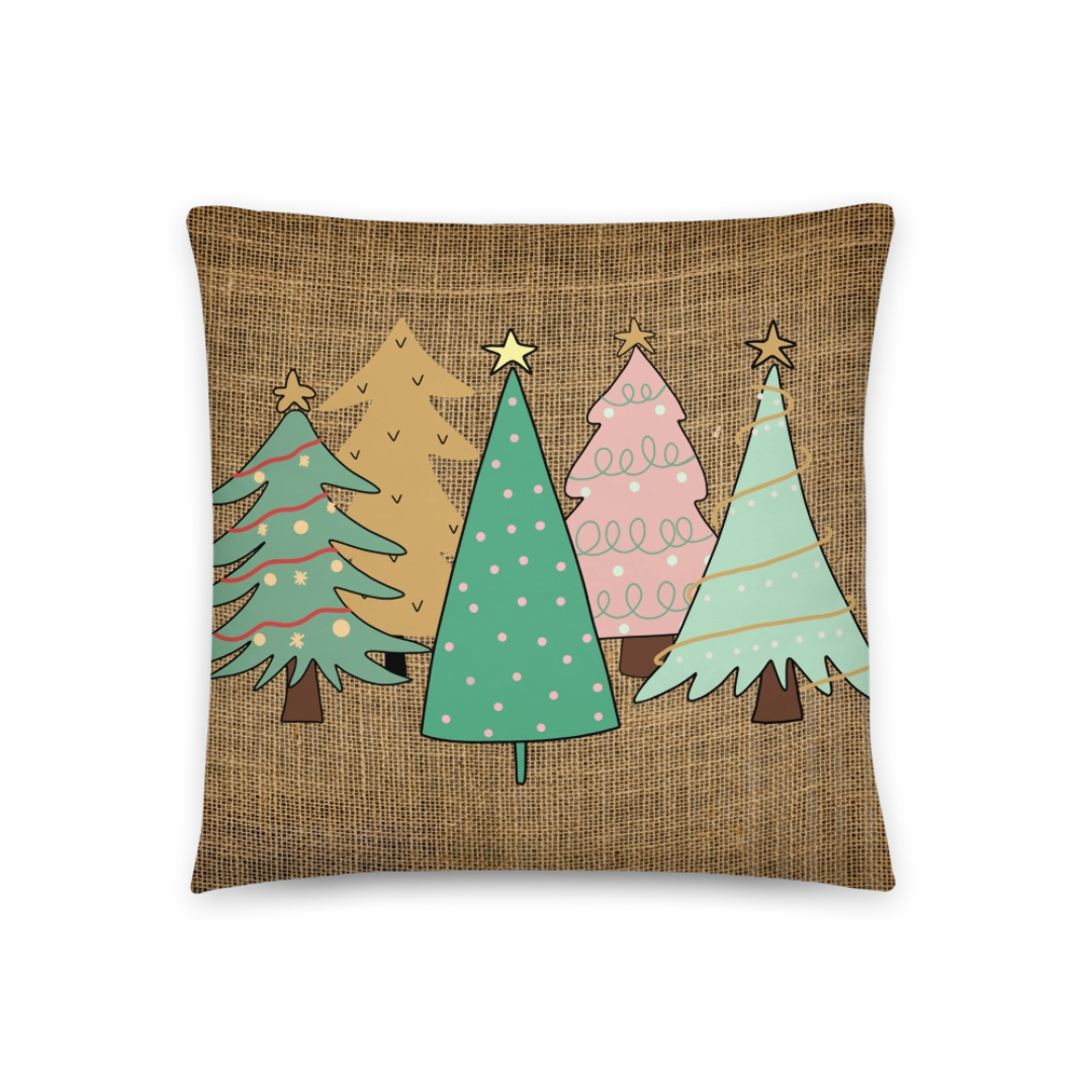 Tree Patches Accent Pillow