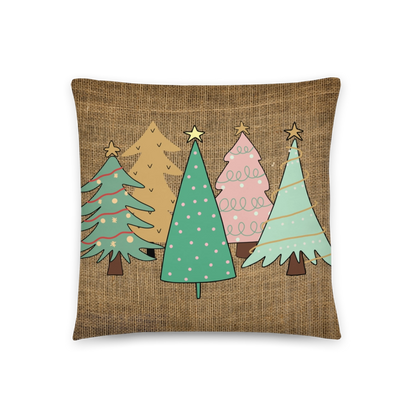 Tree Patches Accent Pillow