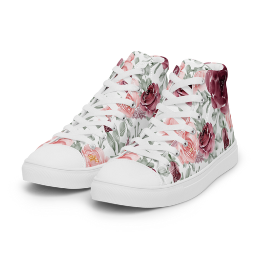 Blooming Women’s High Top Canvas Shoes