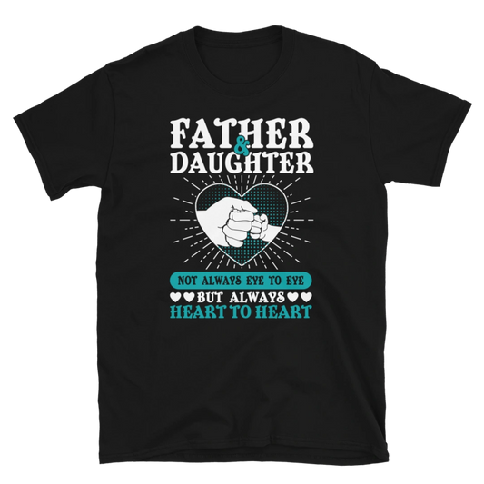 Father & Daughter Heart to Heart Short-Sleeve T-Shirt