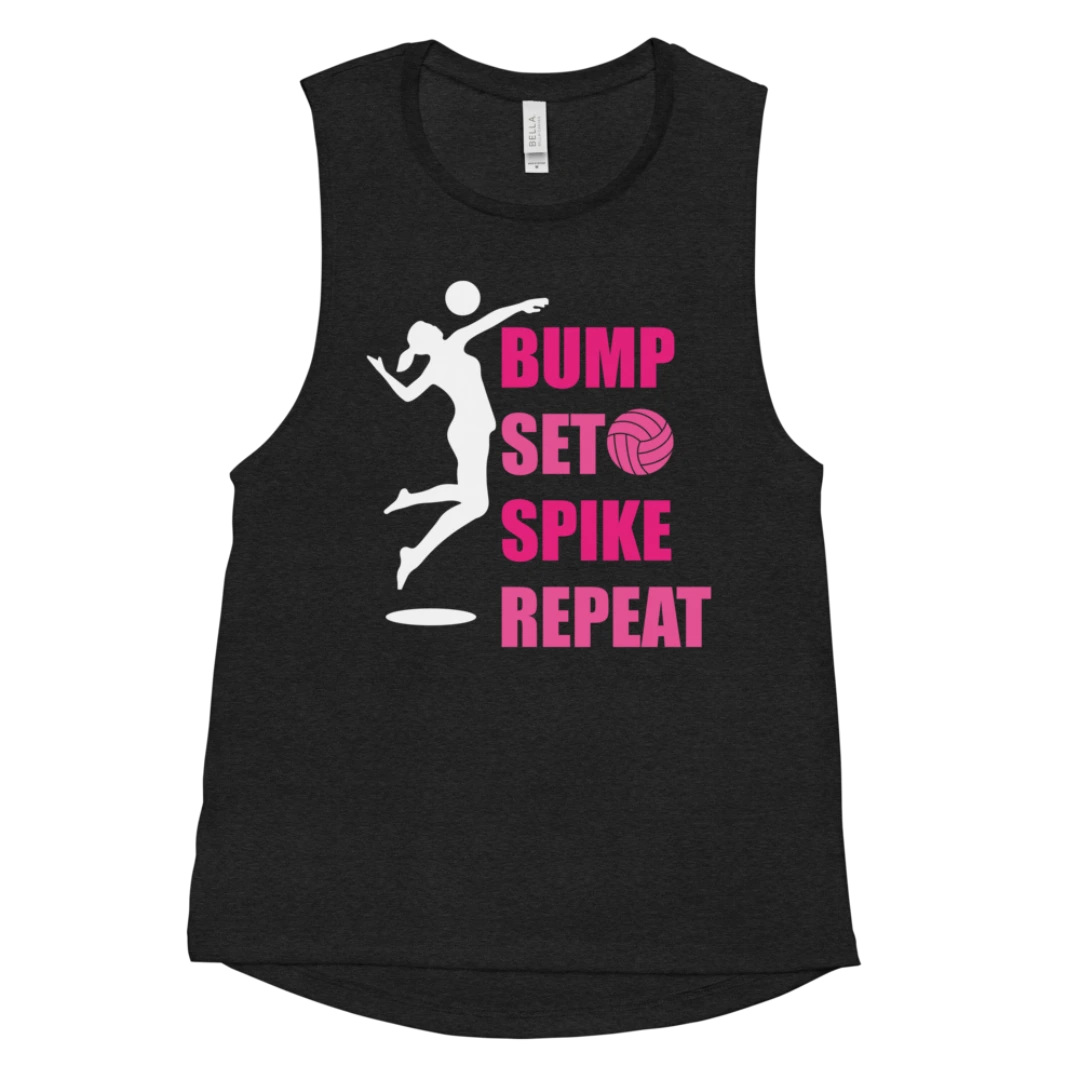 Bump Set Spike Repeat Muscle Tank