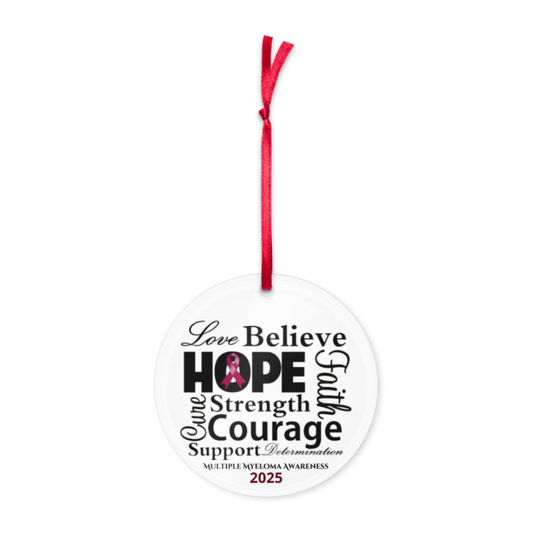 Believe Hope Strength Acrylic ornament