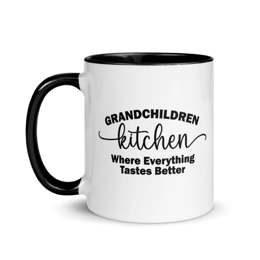 Cooking With Grandchildren Mug with Color Inside