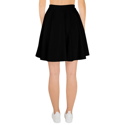 Black Plaid Skater Skirt