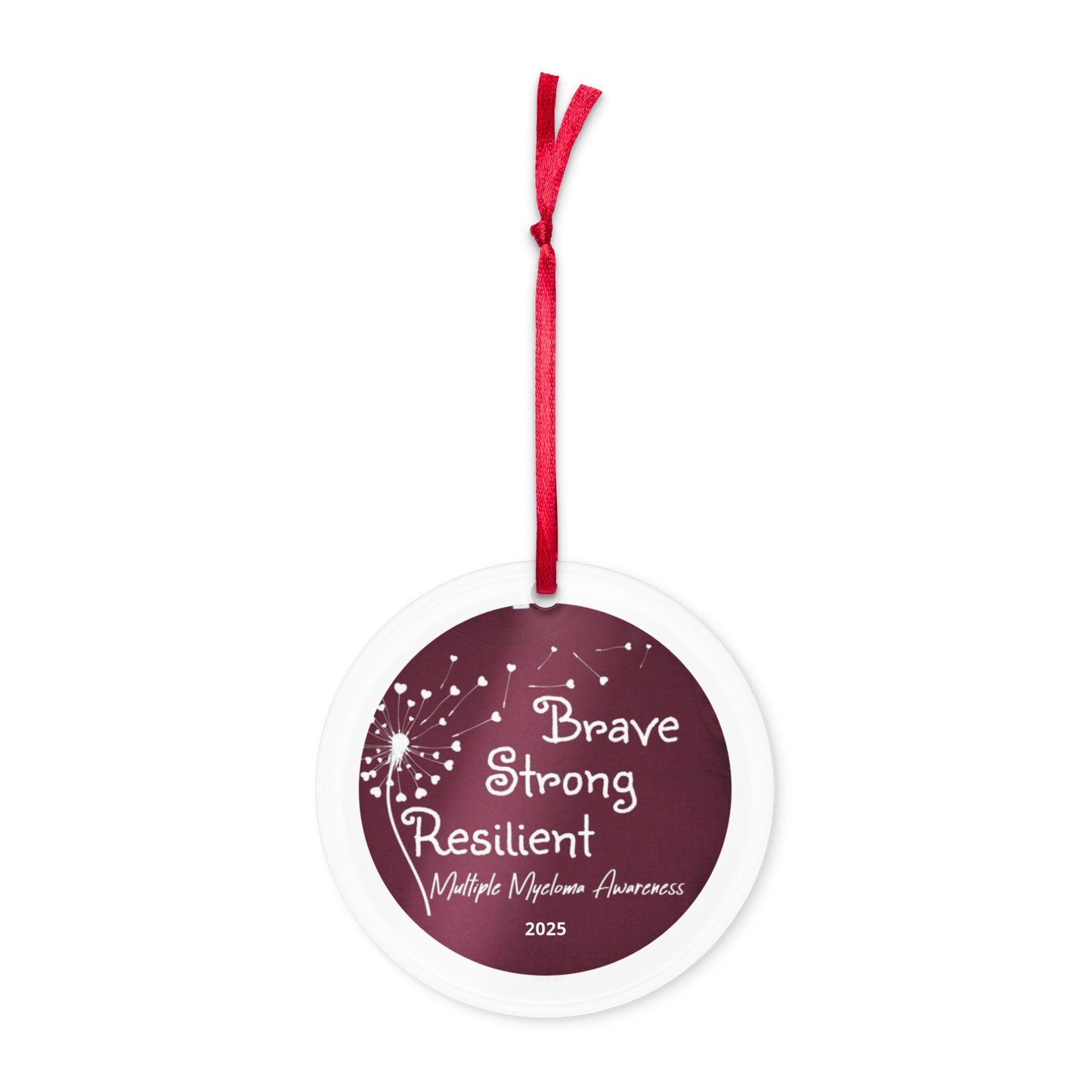 Brave Strong Resilient Acrylic ornament