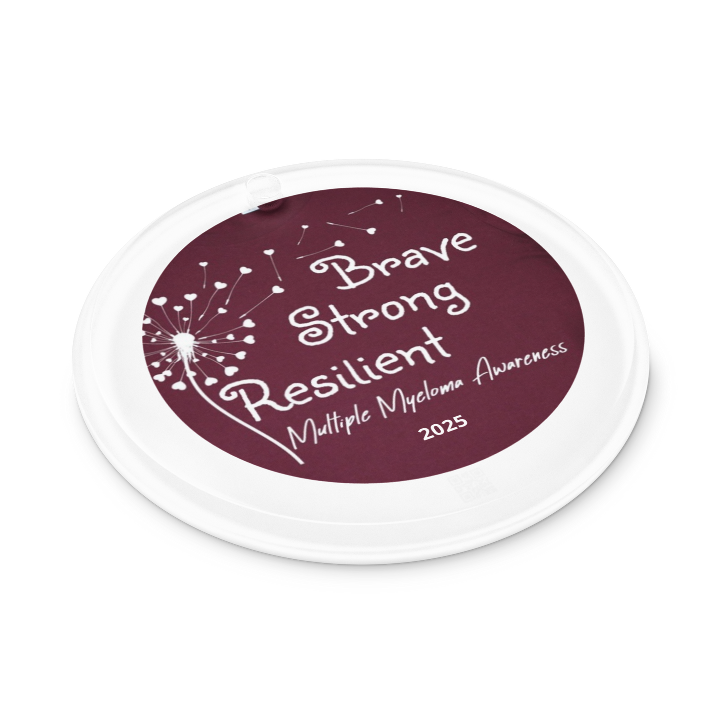 Brave Strong Resilient Acrylic ornament