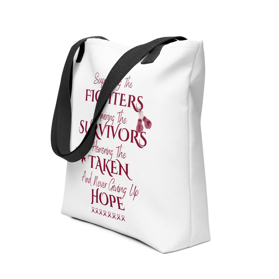 Myeloma Words of Strength Tote bag