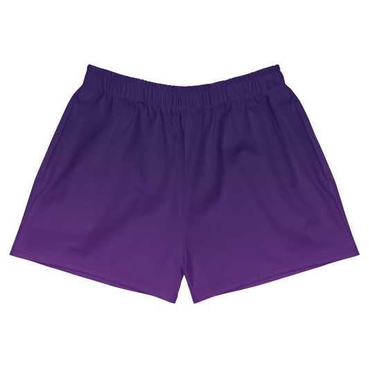 Purple Gradient Recycled Athletic Shorts