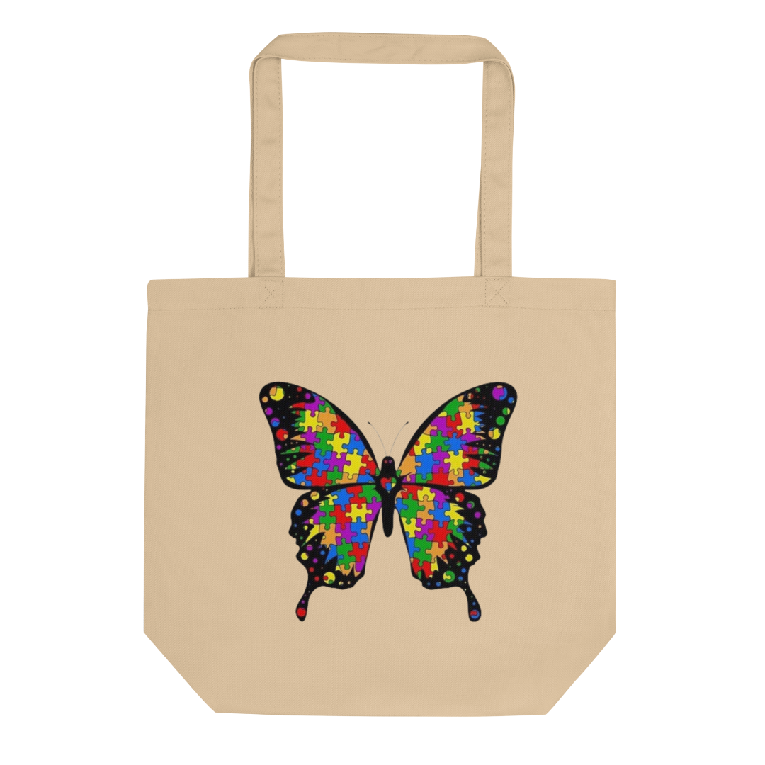 Autism Butterfly Eco Tote Bag