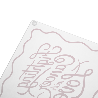 Fighting With Love Glass cutting board
