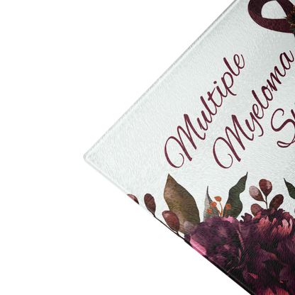 Multiple Myeloma Survivor Glass cutting board