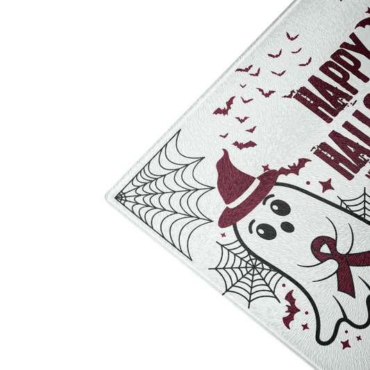 Happy Halloween MM Glass cutting board