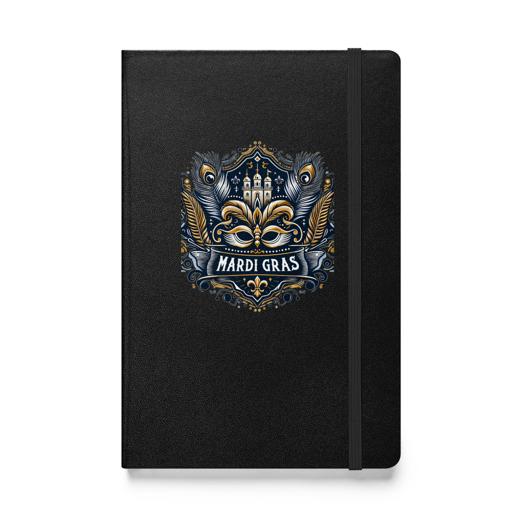 Mardi Gras Hardcover Bound Notebook