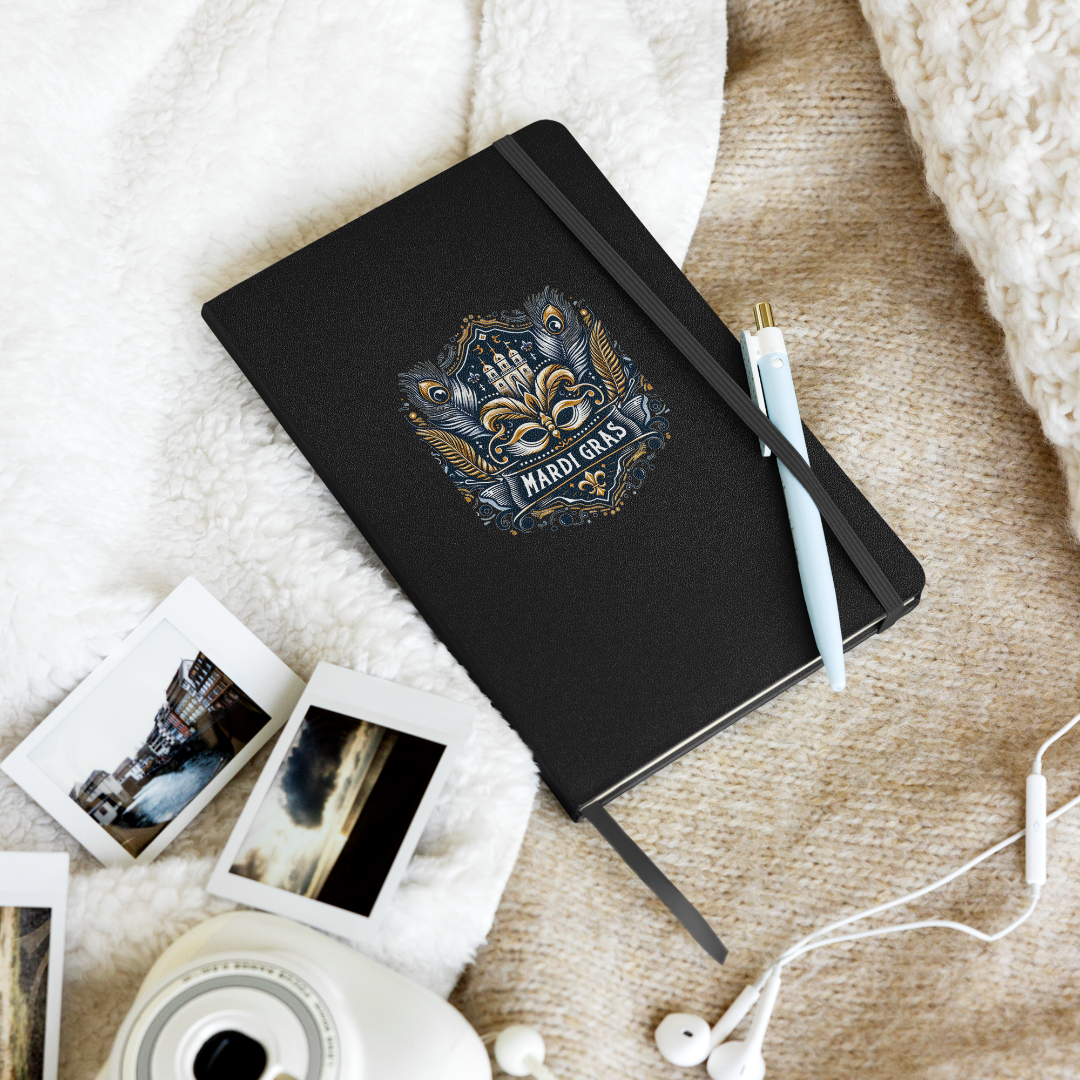 Mardi Gras Hardcover Bound Notebook